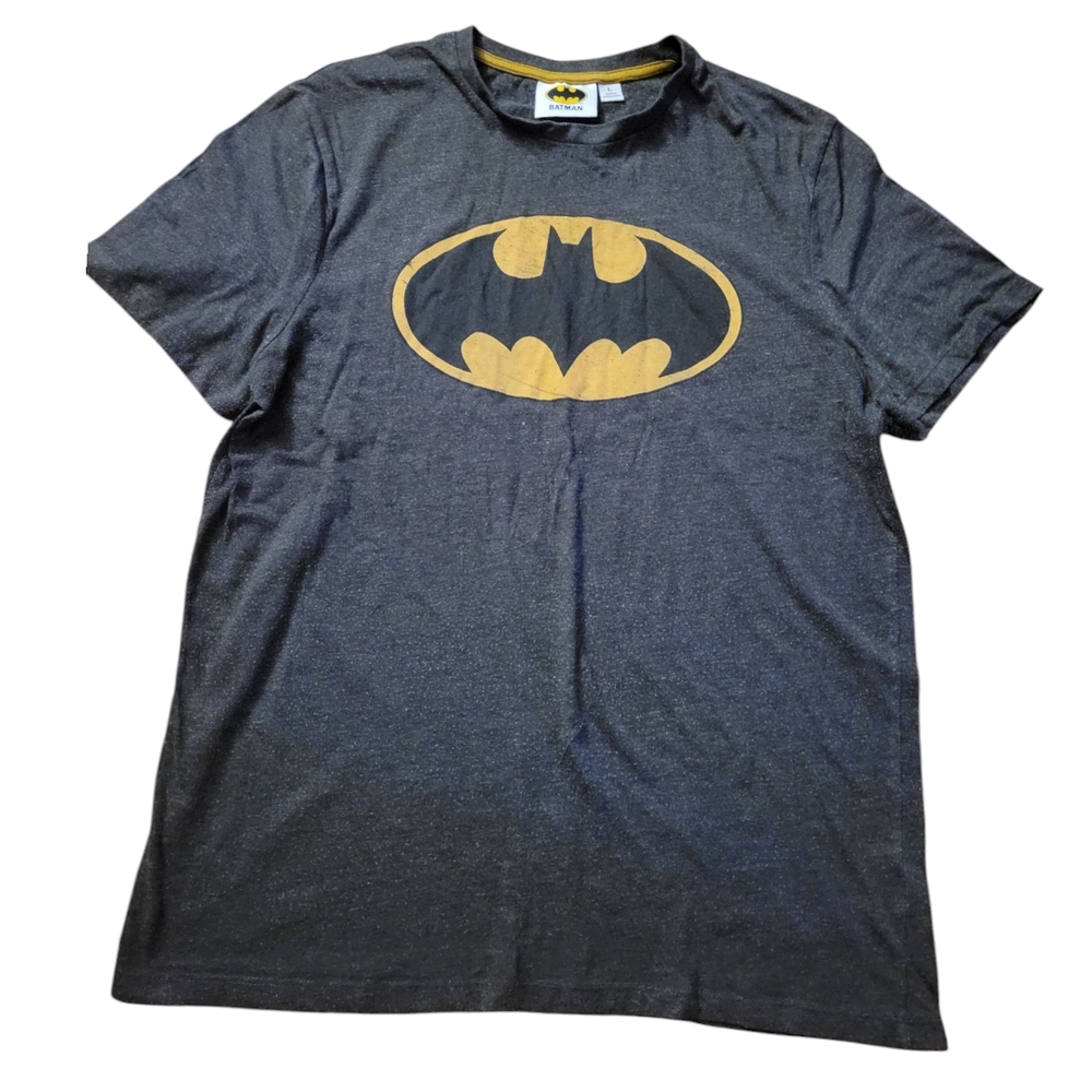 Batman Graphic Short Sleeve T-shirt Smoke Gray Men's Size Large